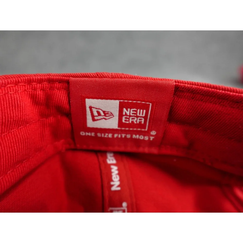 Portland Trail Blazers New Era Baseball Cap Cream Red Embroidered Logo NBA‎
